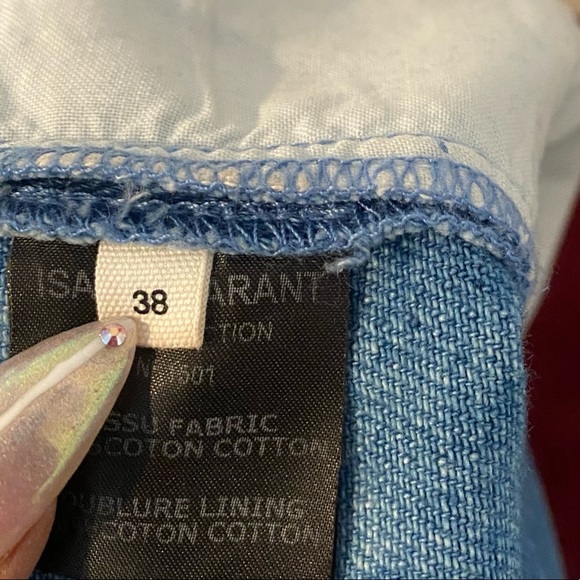 Isabel Marant Étoile Odessa Wide-Leg Denim Pants - Picture 8 of 10